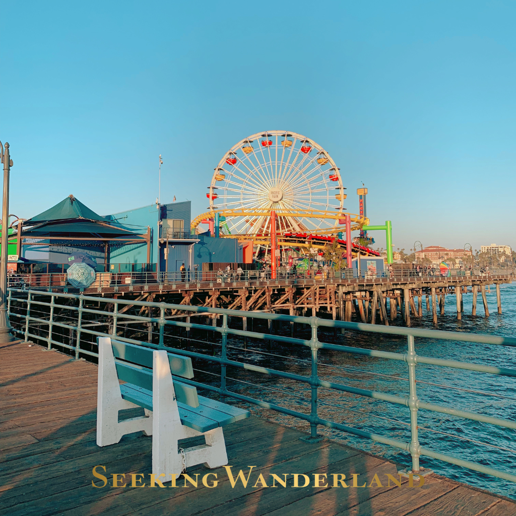 Christmas in LA Santa Monica pier